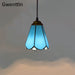 Tiffany Pendant Lights Mediterranean Loft Home Decor Glass Hanging Lamp
