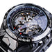Mechanical Sport Design Bezel Fashion Watch Mens Luxury Wristwatch