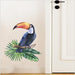 Cute Cartoon Parrot Green Planting Wall Stickers Wall Beautification Decorative Wallpaper
