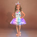 Girls Shiny Unicorn Angel Dress Kids Glowing Party Princess Dresses