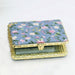 Mini Makeup Compact Pocket Floral Mirror Portable Two-Side Folding Blob Mirror