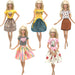 Barbie Doll Outfits Wear Casual Dress Shirt Skirt Toy Doll Clothes