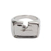 Unique Design Notch Crushed Zircon Rings Men Women Creative Fashion Jewelry