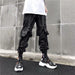 Women's Cargo Pants Punk Fashion Jogger Harem Pants High Waist Streetwear