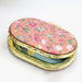 Mini Makeup Compact Pocket Floral Mirror Portable Two-Side Folding Blob Mirror