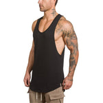 Gym Clothing Cotton Singlets Bodybuilding Tank Top Men's Fitness Sleeveless Vest