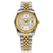 Luxury Gold Stainless Steel Men's Watch – Diamond Accent Design