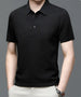 Men's Embroidery High Quality Knitted Ice Cool Breathable Short Sleeve T-shirt