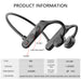 K69 Bone Conduction Bluetooth Headphones – Wireless Sports Headset