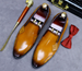 Men's Loafer Genuine Leather Shoes Big Size Slip On Designer Wedding Formal Shoes