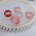 Bohemia Exaggerated Resin Rings Woman Acrylic Punk Jewelry