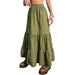 Vintage Pleated Skirts Korean Fashion Boho High Waist Women's Long Skirts