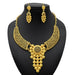 24K Gold Plated Necklace Set Women's Bridal Wedding Luxury Jewelry