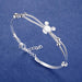 Sterling Silver Bracelet Bangle Adjustable Bamboo Joint Women Fashion Jewelry