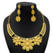 24K Gold Plated Necklace Set Women's Bridal Wedding Luxury Jewelry