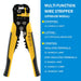 Crimper Cable Cutter Adjustable Wire Stripper Multifunctional Crimping Pliers