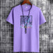 Men's Short Sleeve Fashion Cotton Tee Tops Printed Casual T-Shirt