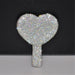 Luxury Diamond Blob Mirror Love Heart Handle Vanity Make Up Mirror