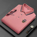 Men's Polo Tee Tops Luxury Embroidered Cotton Lapel Collar Short Sleeves T-Shirts