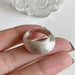 Unique Design Sterling Silver Oval Adjustable Ring Women's Fashion Jewelry