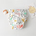 Baby Cartoon Print Cotton Waterproof Diaper Pockets Washable Diaper Pants