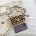 Women's Evening Clutch Bag Elegant Party Hollow Out Metallic Gold Purse