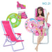 Swimming Rings Swimsuits Bikini Slipper Chair Barbie Doll Accessories Toy