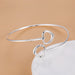 Sterling Silver Bracelet Bangle Adjustable Bamboo Joint Women Fashion Jewelry