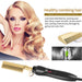 Hair Straightener Flat Iron Electric Hot Heating Comb Wet And Dry Hair Curler