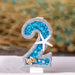 Birthday Candle Mermaid Sparkly Blue Seafish Party Decoration Candles
