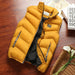 Men's Sleeveless Vest Thermal Soft Casual Coats Cotton Men's Vest Jacket