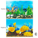 Aquarium Background Decoration Fish Tank Double-Sided HD Landscape Stickers