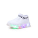 Kids Sneakers Children Girls Boys Letter Mesh Led Luminous Sport Shoes
