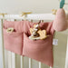 Portable Baby Crib Storage Bag Multifunctional Newborn Bed Headboard Organizer