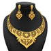 24K Gold Plated Necklace Set Women's Bridal Wedding Luxury Jewelry
