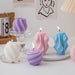 3D Swirl Scented Candles Aesthetic Spiral Curve Aromatic Home Decorative Candles