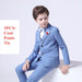 Boys 3 Pieces Suit Set Plaid Wedding Party Suit Kids Formal Tuxedo
