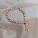 Hollow Pearl Bracelet Good Luck Charm Adjustable Women's Bracelet Jewelry