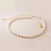 Sterling Silver Natural Freshwater Pearl Charm Choker Necklace Jewelry