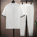 Men's T-Shirt Pants Set Casual Elastic Waist Two-Piece Clothing Set