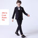 Boys 3 Pieces Suit Set Plaid Wedding Party Suit Kids Formal Tuxedo