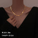 Gold Chain Necklace Bracelets Set Women's Stainless Steel Jewelry