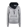 Large Size Faith Print Sweatshirt Hoodies for Comfort and Inspiration
