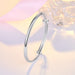 Sterling Silver Bracelet Bangle Adjustable Bamboo Joint Women Fashion Jewelry