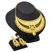 24K Gold Plated Necklace Set Women's Bridal Wedding Luxury Jewelry