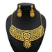24K Gold Plated Necklace Set Women's Bridal Wedding Luxury Jewelry