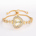 Luxury Crystal Women Bracelet Style Wristwatch Fashion Diamond Watch