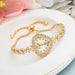 Luxury Crystal Women Bracelet Style Wristwatch Fashion Diamond Watch