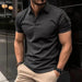 Men's Casual Short-Sleeved Polo T-Shirt Rowan Collar Breathable T-Shirt
