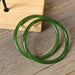 2Pcs/Set Natural Jade Bangles Retro Simple Glass Bangles Women's Jewelry